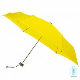 Opvouwbare paraplu bedrukken, LGF-214, kleine paraplu bedrukken, bedrukte opvouwbare paraplu, goedkope paraplu geel