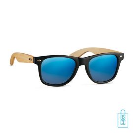 Zonnebril retro bedrukken blauw