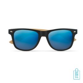 Zonnebril retro bedrukken blauwe glazen
