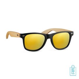 Zonnebril retro bedrukken gele glazen
